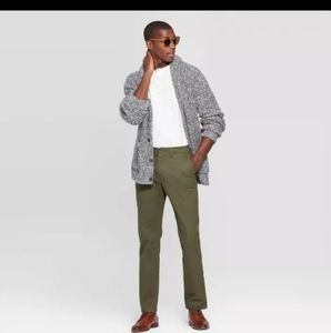 Goodfellow & Co Green Chinco Slim Straight Pants